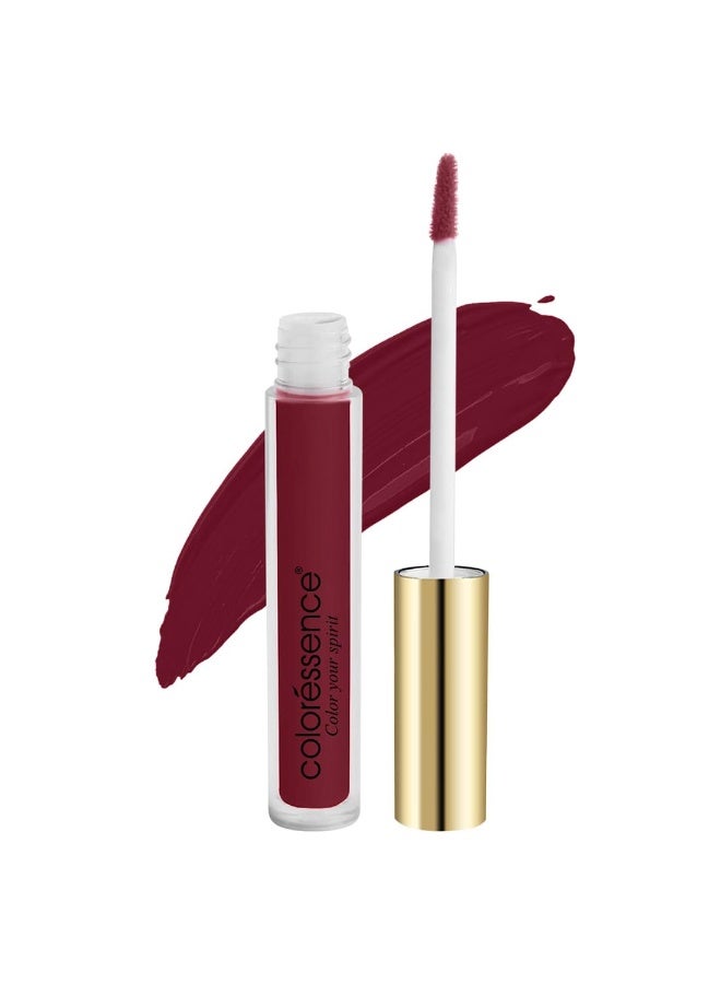Coloressence Eternal Matte Liquid Sindoor, Maroon, 3ml | Quick Dry | Long Lasting | Sweatproof | Waterproof | Rich Color Highly Pigmented | Sponge Tip Applicator | Easy Application | - Image 1